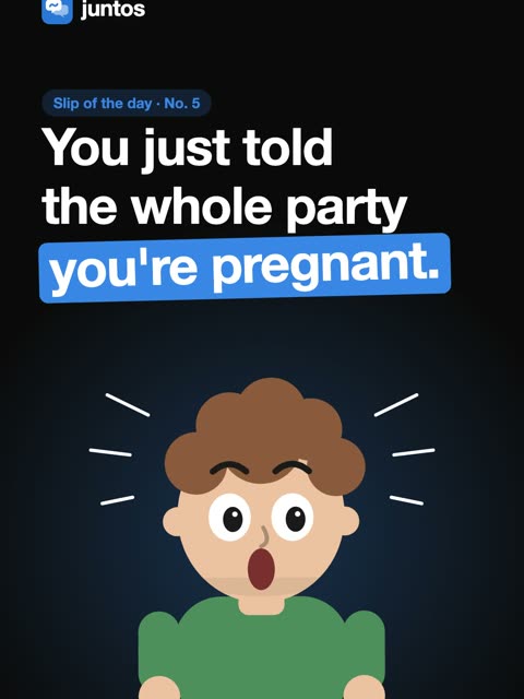 Reel: You just told the whole party you're pregnant