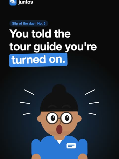 Reel: You told the tour guide you're turned on